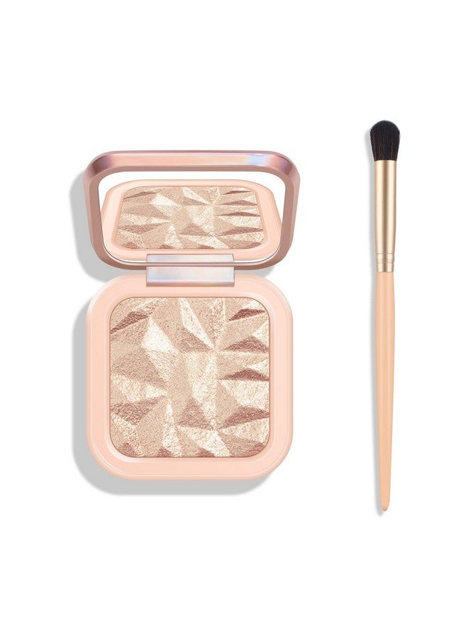KYDA Face Highlighter Palette, High Glossy Face Illuminator Palette, Narutal Glow Finish, Pearl Shimmer Smooth Baked Powder, Lasting Sparkling Highlighter Makeup-Sun Glow