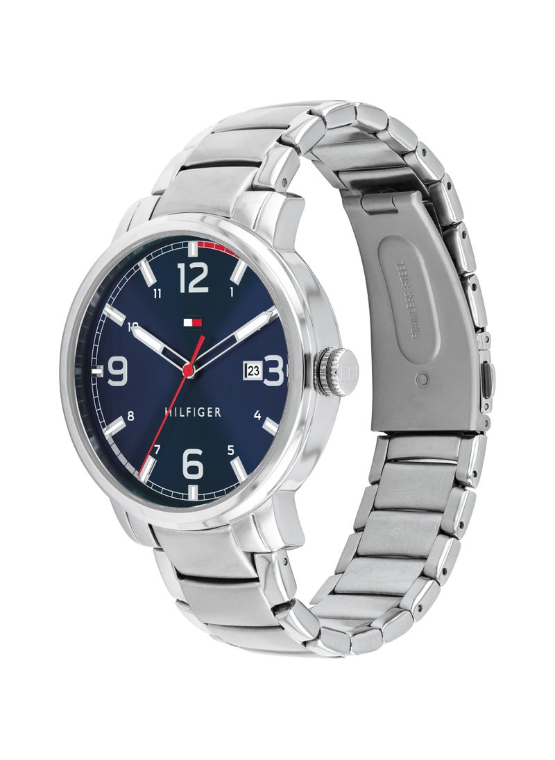 Th Essentials Steel Strap Analog Watch