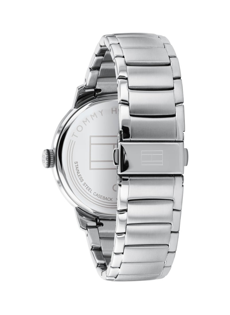 Th Essentials Steel Strap Analog Watch
