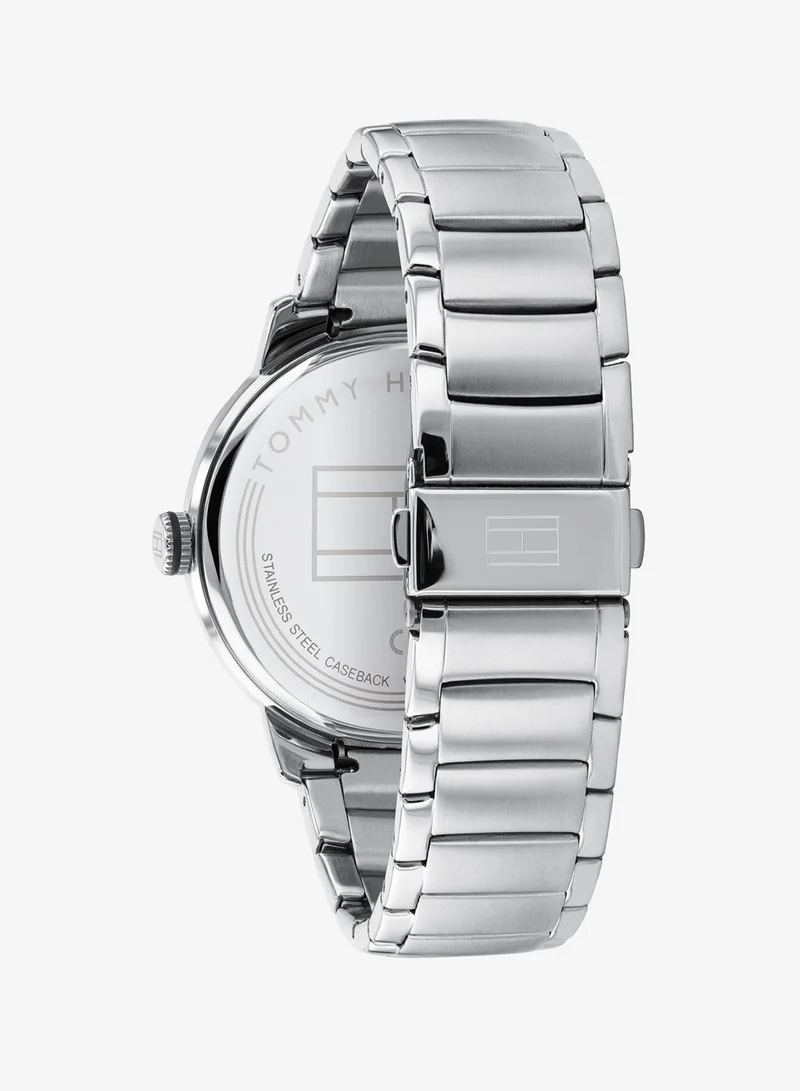 Tommy Hilfiger  3-Hand Mens Quartz Movement Watch With Silver Stainless Steel Bracelet - 1791754 for Men | Best Price UAE