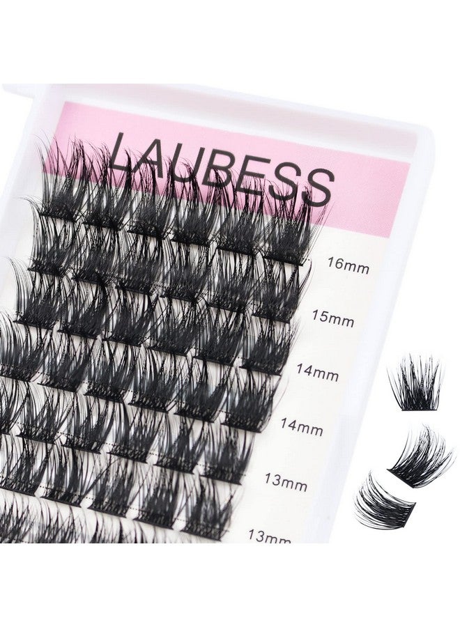 LAUBESS Lash Clusters 916Mm 72Pcs Individual Lashes D Curl Cluster Lashes Mixed Length Eyelash Clusters Diy Lash Extension Kit Cluster Eyelash Extensions (030.07D 916Mm) - Image 1