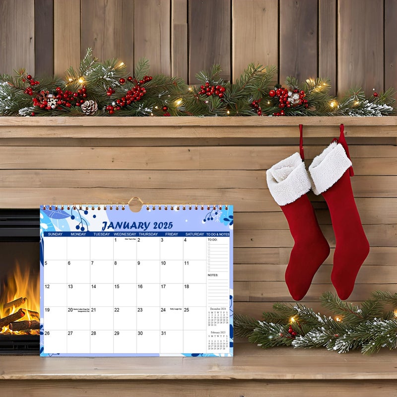 Nokingo 2025-2026 Calendar - Wall Calendar from Jan 2025 to Jun 2026, 18 Monthly Calendar with Seasonal Designs for Planning and Organizing for Home or Office, 11.5 x 14.5 In Calendar 2025-2026 - Image 4