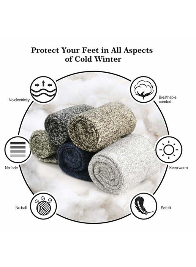 MORECOO Women's Winter Socks Gift Box Free Size Thick Wool Soft Warm Casual Socks for Women Socks Christmas Gifts - Image 5