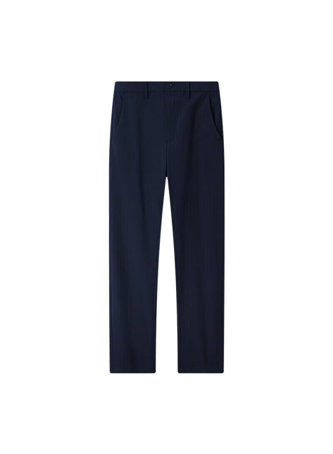 Joeone Men's Casual Pants Autumn And Winter Season Easy-care Elastic Business Straight-leg Pants Autumn Men - Image 3