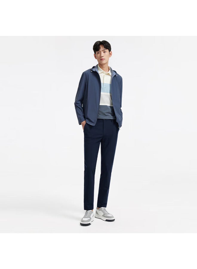 Joeone Men's Casual Pants Autumn And Winter Season Easy-care Elastic Business Straight-leg Pants Autumn Men - Image 1