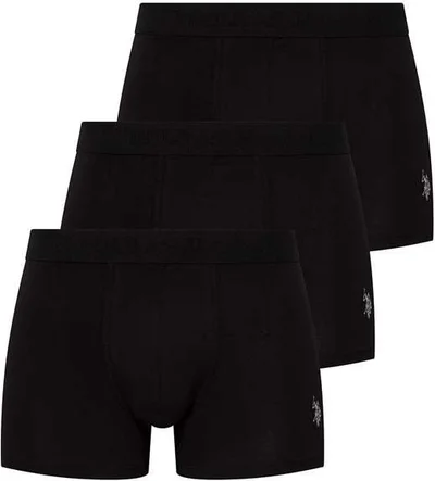 U.S. Polo Assn. BASE. Polo Assn. Men's Black 3-Piece Boxer