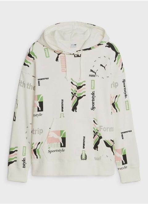 Classics Aop Brand Love Hoodie