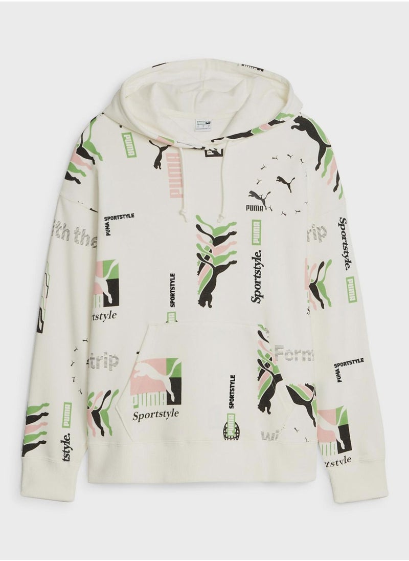 PUMA - Classics Aop Brand Love Hoodie - Image 1