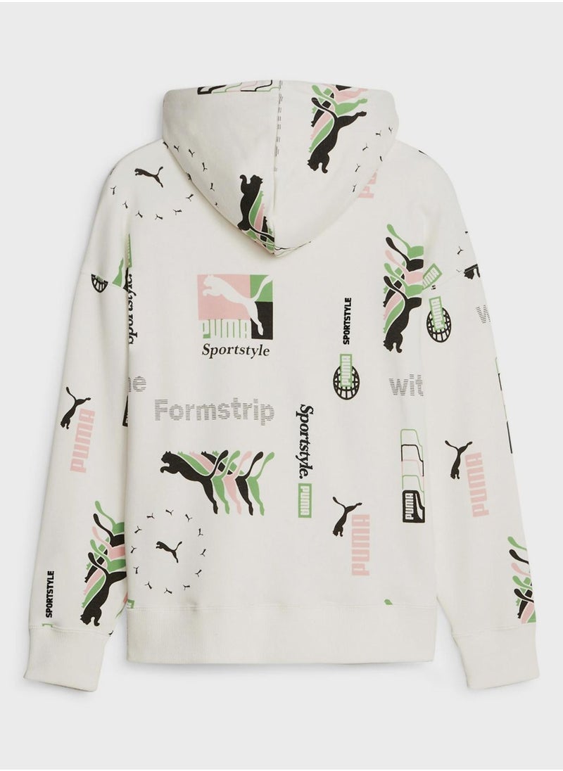 PUMA - Classics Aop Brand Love Hoodie - Image 1