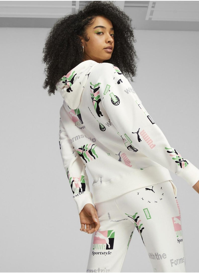 PUMA - Classics Aop Brand Love Hoodie - Image 1