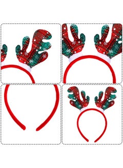Elcoho Elcoho 9 Pack Assortment Christmas Headbands Christmas Party Toys Hats Costume Reindeer Santa Headbands for Christmas Holiday Party, 9 Styles  - Image 3