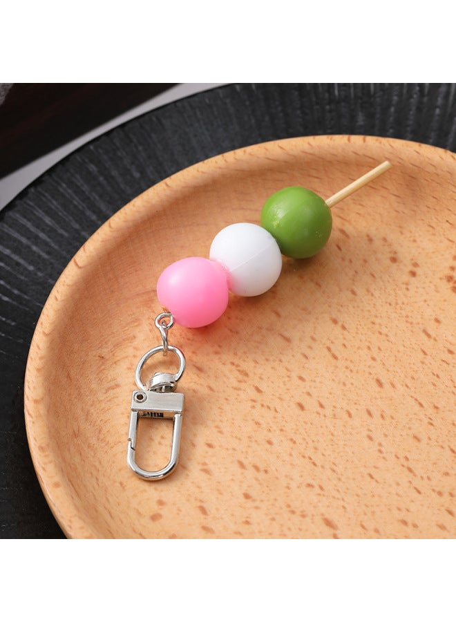 Simulation Sugar-Coated Berry Creative Mini Sugar-Coated Berry Funny Model Three-Color Ball Keychain Fun Food Play-Color:Sugar-Coated Berry-Door Buckle-Specifications:As Shown In The Figure
