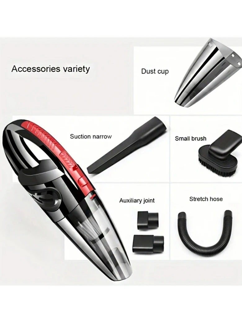 AROAQ Car Vacuum, Portable Wireless Vacuum Cleaner, Rechargeable Handheld Portable Auto Vacuum Cleaner, High Suction Power Quick Charging Cordless Duster For Home Office Car, (1pc) - Image 2