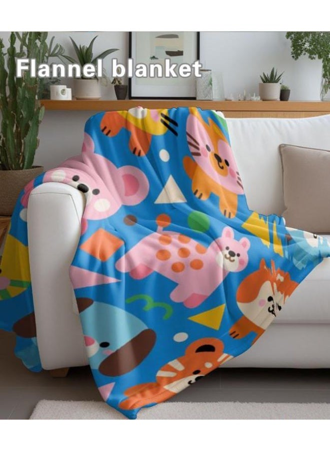 general Baby and children's cartoon flannel thin blanket (warm and comfortable, suitable for sleep, game use) 70cm*100cm - Image 4