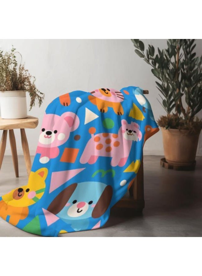 general Baby and children's cartoon flannel thin blanket (warm and comfortable, suitable for sleep, game use) 70cm*100cm - Image 3