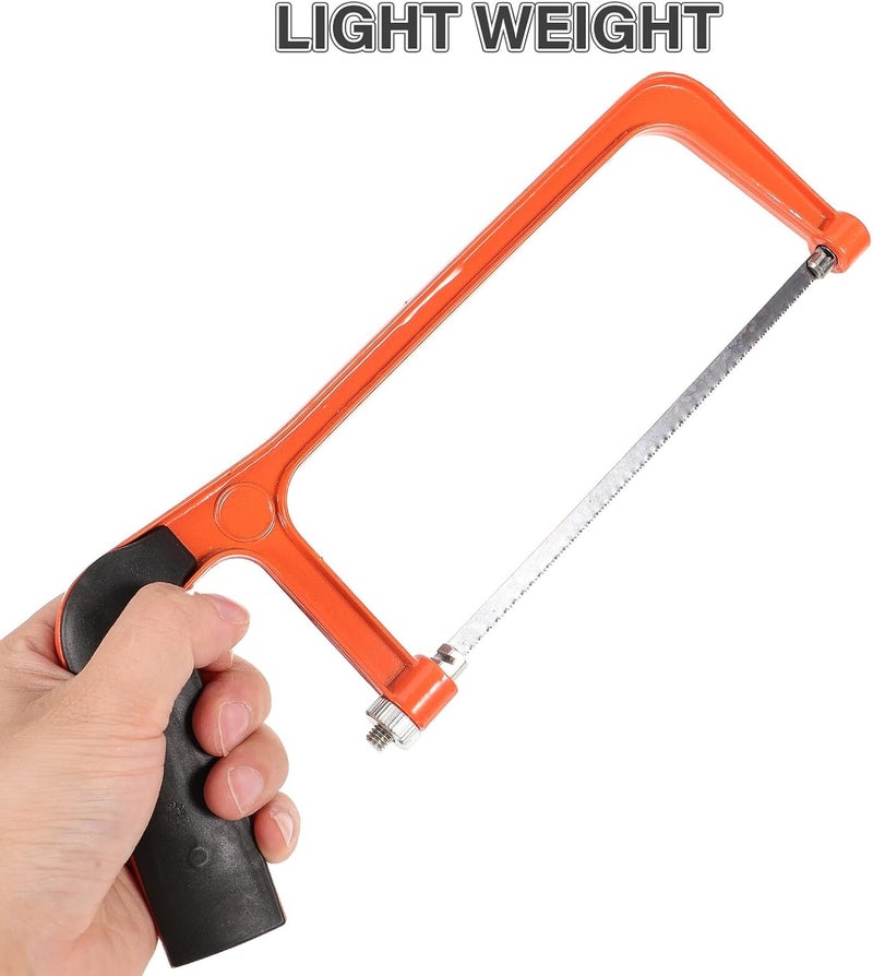 COLLBATH Mini Hacksaw Hand Saw with Aluminum Frame, 6-inch Compact Pruning Saw for Wood, Metal, and Plastic Cutting, Garden and DIY Tool for Home Use - Image 4