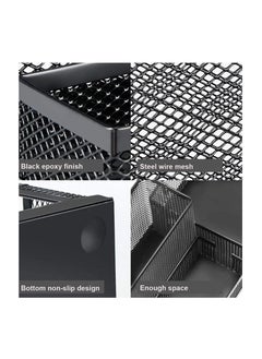 PARTNER 6-Piece Desk Organizer Metal Black Colour  - Image 3