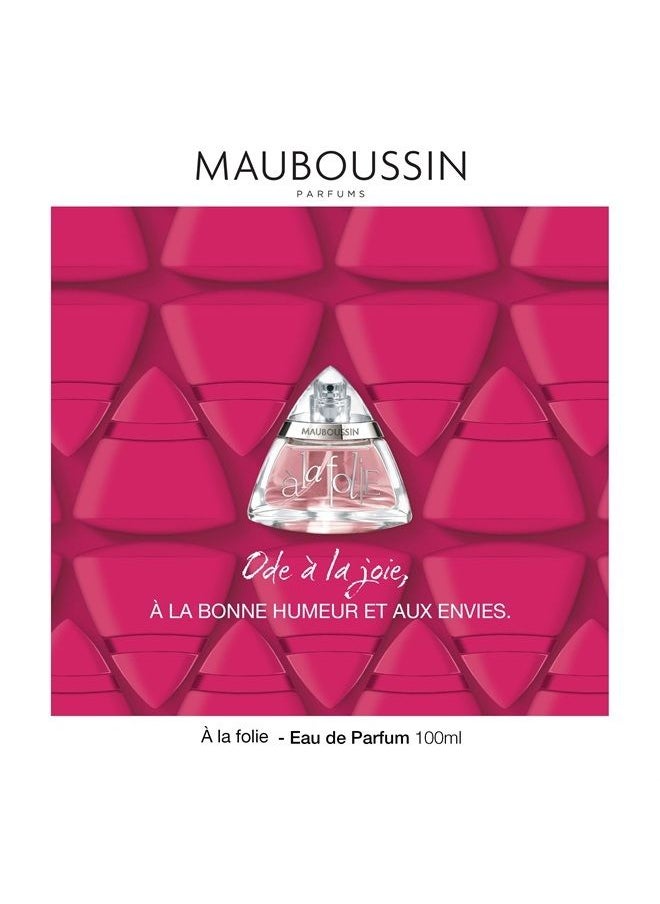 MAUBOUSSIN A La Folie 100ml (3.3 Fl Oz) - Eau de Parfum for Women - Floral & Oriental Scents  - Image 1