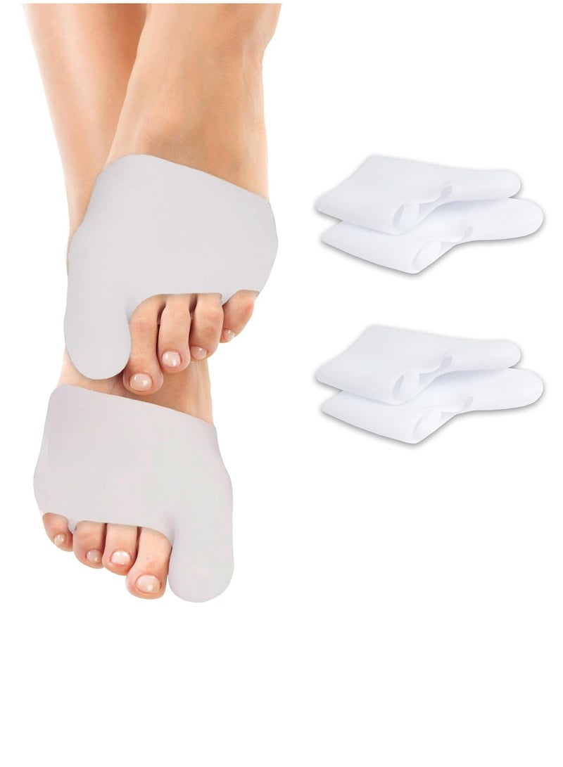 أوزيغالور 2 زوج من وسادات مشط القدم الهلامية مع تصميم جوارب أصابع القدم - أكمام واقية للوكعة لتخفيف الألم ودعم القدم - Image 1