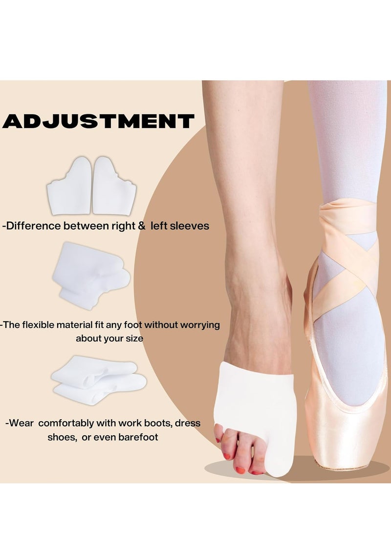 أوزيغالور 2 زوج من وسادات مشط القدم الهلامية مع تصميم جوارب أصابع القدم - أكمام واقية للوكعة لتخفيف الألم ودعم القدم - Image 3