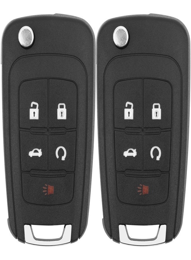 Vurkcy Key Fob Replacement for 2014-2019 Buick Encore/ 10-12 Allure/ 10-16 Lacrosse/ 11-17 Regal/ 12-17 Verano/ 10-19 Chevy Equinox Camaro/ 11-16 Cruze Malibu/ 14-19 Impala/ 12-17 Sonic Keyless,2Pcs - Image 1
