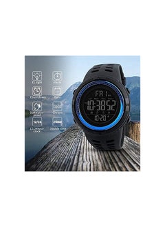 SKMEI SKMEI 1251 Men's Digital Sports Watch Silicone Rubber Strap Wristwatch - Blue  - Image 3