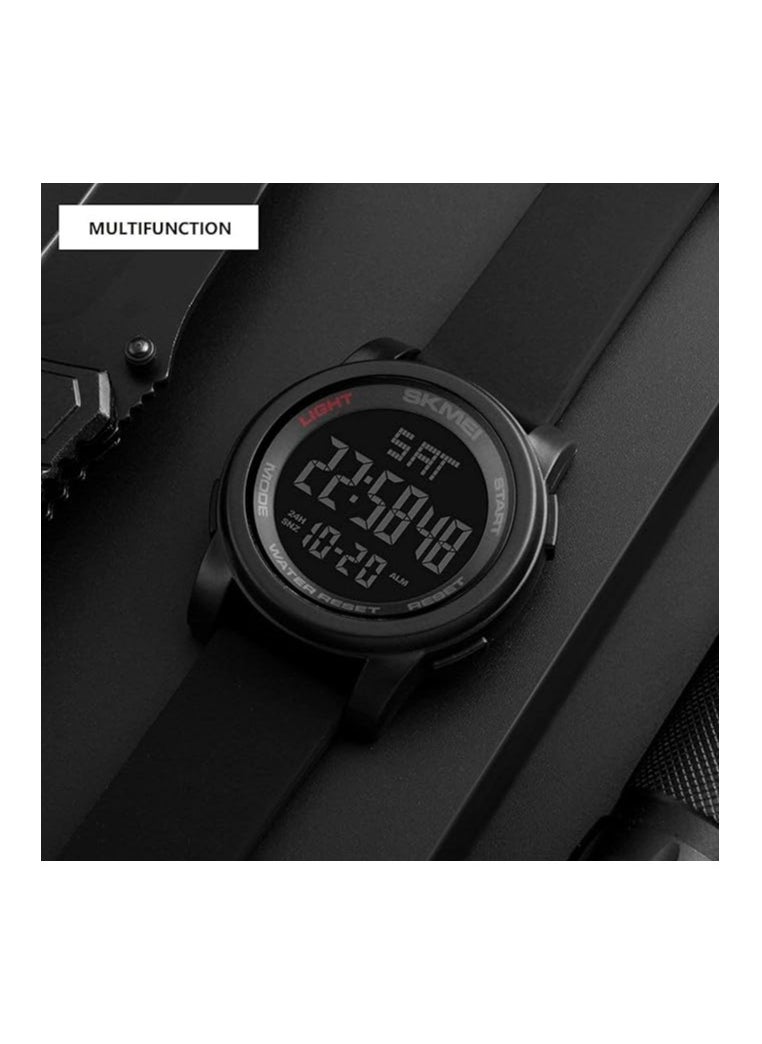 SKMEI SKMEI 1251 Men's Digital Sports Watch Silicone Rubber Strap Wristwatch - Blue  - Image 5