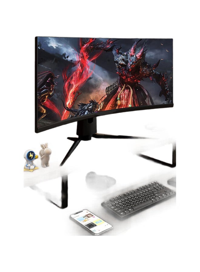 Atscore Monitor Stand Riser Computer Stand Riser Monitor Mount Desktop Computer Desk Stand Laptop Stand Desk Base Walnut Brown - Image 1