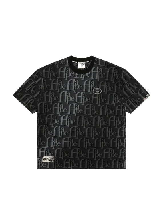 AAPE Moonface logo monogram tee
