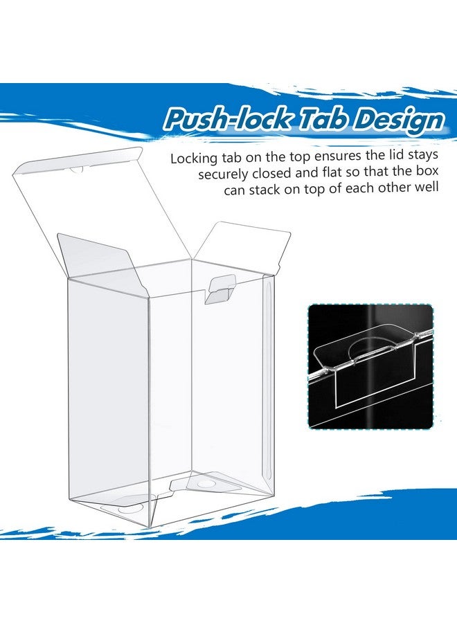 Sooez 24 Pack Protectors Case Compatible With Funko- 4" Inch Pop Vinyl Figures, Crystal Clear Protectors, Heavy Duty Display Box W/ Protective Film & Locking Tab - Image 5