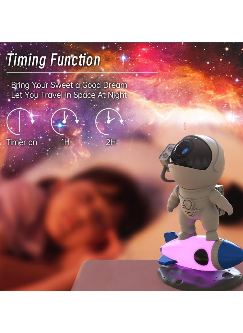 Astronaut Star Space Projector Galaxy Night Light Planetarium Light Galaxy Projector 4K Replaceable 13 HD Galaxy Discs Timed Starry Nebula Ceiling Projection Lamp Bedroom Decor Aesthetics - Image 4
