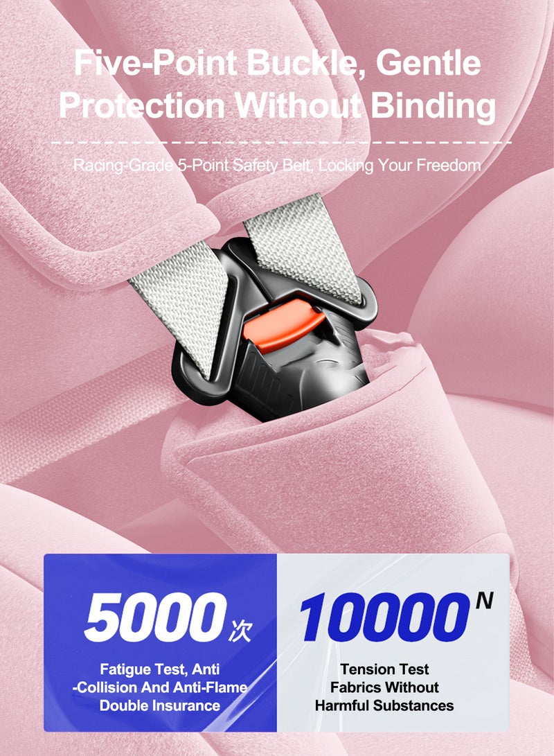 MaBaby Multifunctional Baby Car Seat 360° Rotation Safety Seats Suitable From 0 Months-12 Years With Footrest - Image 5
