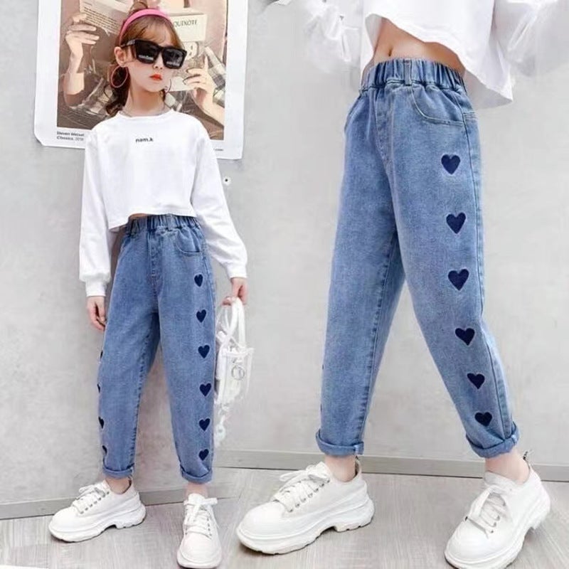 New Children'S Clothing Handsome Cartoon Jeans Factory Volume Of Large Children Loose Boys Jeans - Image 1