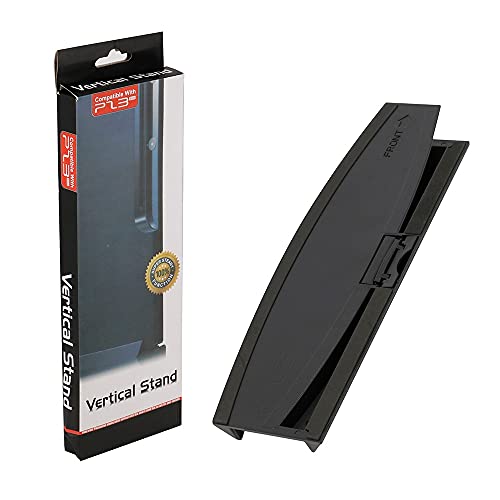 NSLikey GGZone Skid Proof Vertical Stand Holder Base Dock Mount Bracket for Sony PS3 Super Slim PS3 4000 Console Game Stand Holder Plastic Base - Image 1
