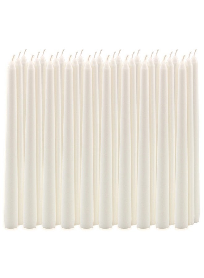 Stonebriar شموع طويلة غير معطرة بيضاء من ستونبريار، 10 بوصة، 30 قطعة، لا تسرب، مدة احتراق 7 ساعات - Image 1