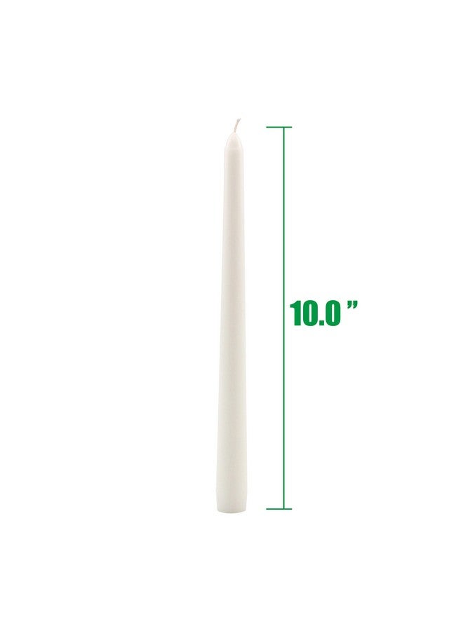 Stonebriar شموع طويلة غير معطرة بيضاء من ستونبريار، 10 بوصة، 30 قطعة، لا تسرب، مدة احتراق 7 ساعات - Image 4