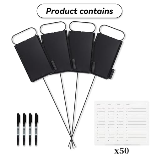 Niyanghome 4 Pcs Closest to The Pin Marker - Golf Metal Proximity Marker with 50 Sheets Cards and 4 Pens, Stainless Steel Golf Marker Golf Signs for Long Drive Putting Competition - Image 5