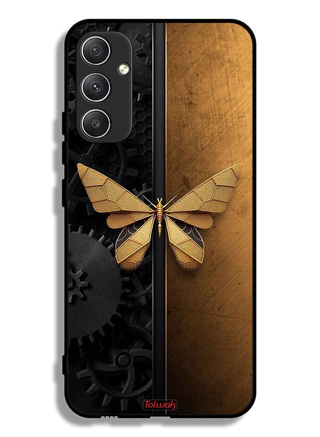 Tolwak Samsung Galaxy A34 5G Protective Case Cover Steel Butterfly - Image 1