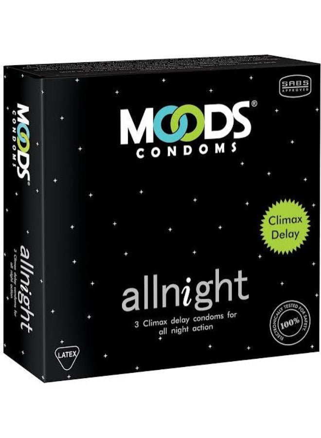 Moods Allnight condoms 3’S
