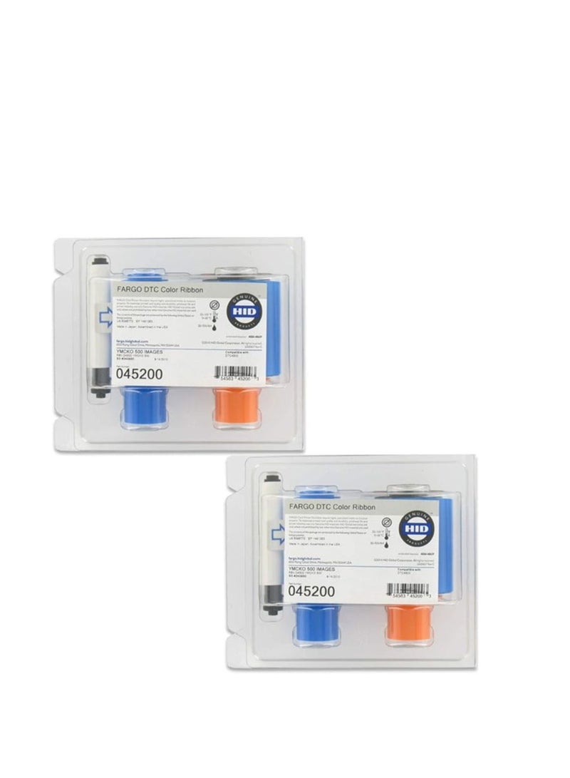 FARGO 045200 YMCKO Ribbon 500 Images For DTC4500 and DTC4500e - Image 1