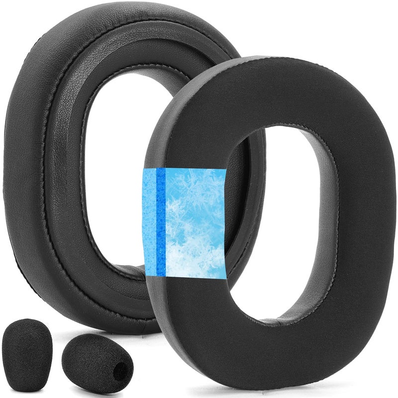 defean BlackShark V3 Cooling Gel Earpads and Mic Foam Replacement Ear Pads Ear Cushions Compatible with Razer BlackShark V3 / V3X Wireless ANC Gaming Headset(Do Not Fit Razer BlackShark V3 Pro) - Image 1