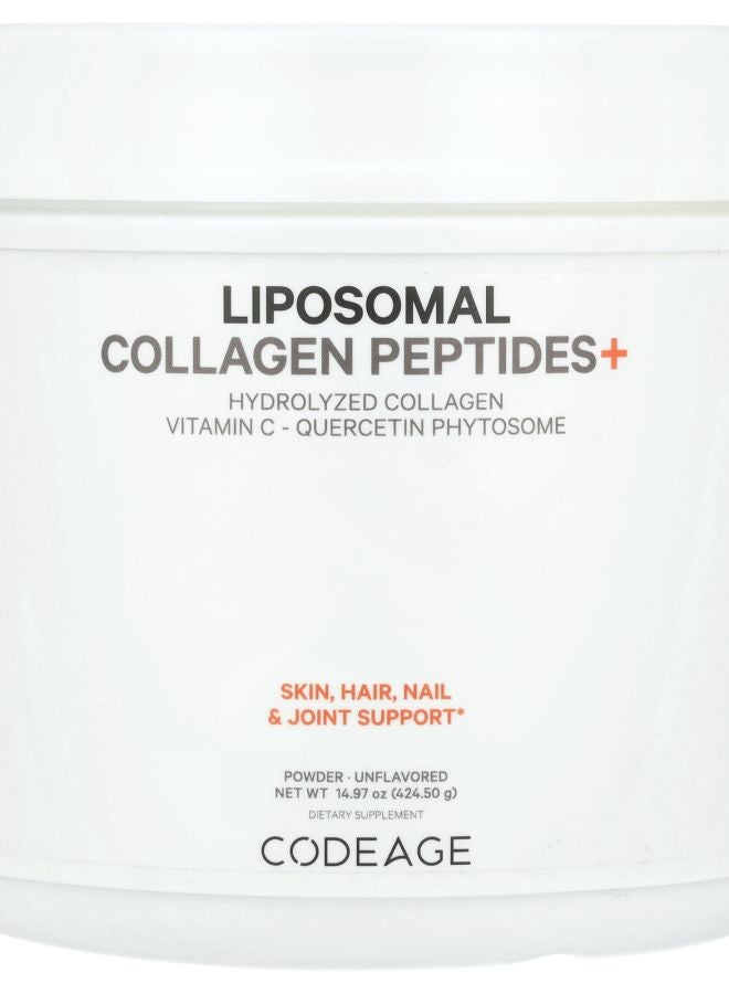 Codeage Liposomal Collagen Peptides+ Unflavored 14.97 oz (424.5 g)