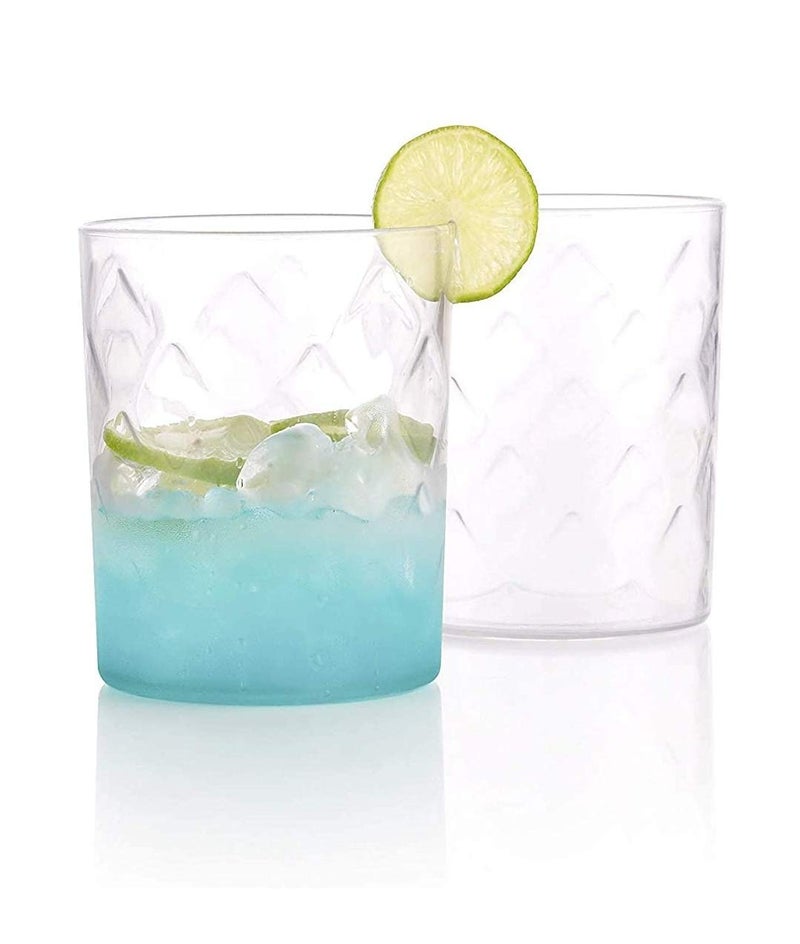 HaRvic HaRvic Magic Glass MocktailJuice Glass Set Unbreakable Fibre Carbon Polycarbonate Polymer 300 ml Set of 6  - Image 1