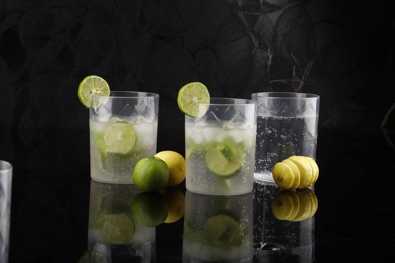 HaRvic HaRvic Magic Glass MocktailJuice Glass Set Unbreakable Fibre Carbon Polycarbonate Polymer 300 ml Set of 6  - Image 4