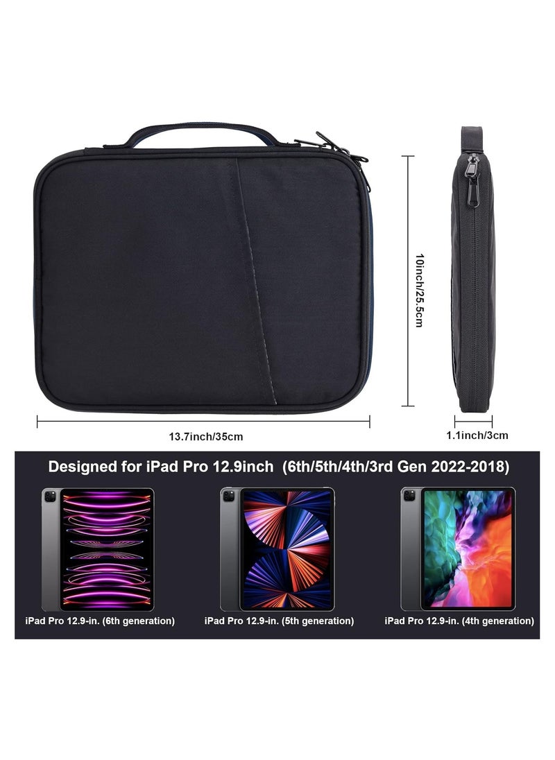 GUDOO Carrying Case Bag, Tablet Sleeve Case for 13 inch New iPad Pro 13 in M2 2024/iPad Air 13 in M2 2024, Galaxy Tab S9+/S8+ Protective Bag, Fit Apple Smart Keyboard  - Image 2