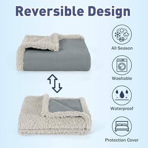 Kritter Planet Waterproof Dog Blanket, Reversible Water Proof Pet Blanket for Couch, Bed & Sofa, Washable Couch Covers for Large Dogs - Protects Furniture from Fur, Dirt, and Accidents - Image 2