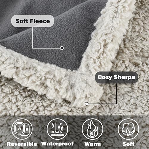 Kritter Planet Waterproof Dog Blanket, Reversible Water Proof Pet Blanket for Couch, Bed & Sofa, Washable Couch Covers for Large Dogs - Protects Furniture from Fur, Dirt, and Accidents - Image 4