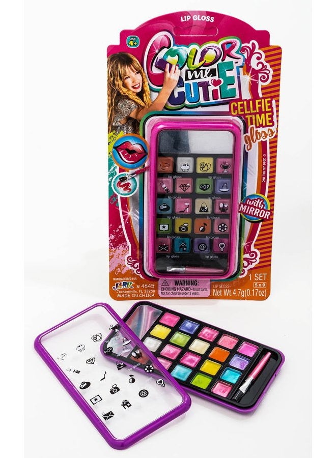 Ja-Ru Kids Makeup Beauty Toy Kit for Girls (1 Makeup Set) Cell Case with Mirror, Brush and Eyeshadow Palette. Real Washable & Non Toxic Cosmetic. Birthday Princess Party Gifts & Kids Toys. 4645-1 - Image 5