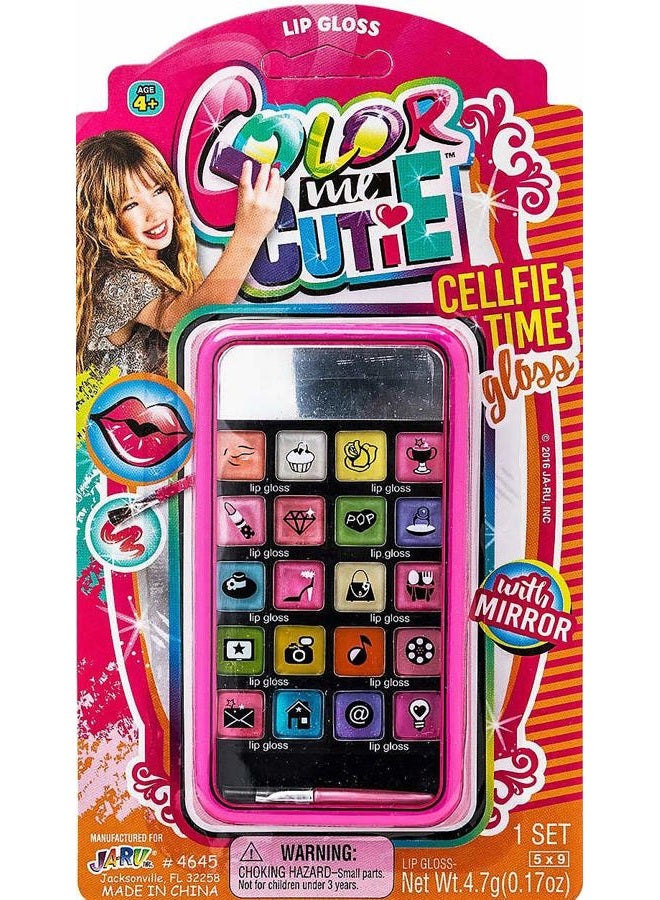 Ja-Ru Kids Makeup Beauty Toy Kit for Girls (1 Makeup Set) Cell Case with Mirror, Brush and Eyeshadow Palette. Real Washable & Non Toxic Cosmetic. Birthday Princess Party Gifts & Kids Toys. 4645-1 - Image 4