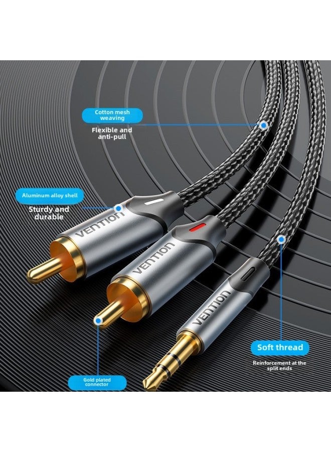 Weixun Audio Line One, Two, 3.5 To Double Lotus Head Computer Audio Cable Speaker Cable RCA Audio Cable-Color:"glue Shell Classic" Clear Sound Quality_refuse Current Noise-Line Length:1.5m  - Image 5